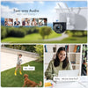 Camera Wifi 4K de Exterior cu Suport SIM Internet 4G/5G Modelul Ai Inteligent 8 MegaPixeli