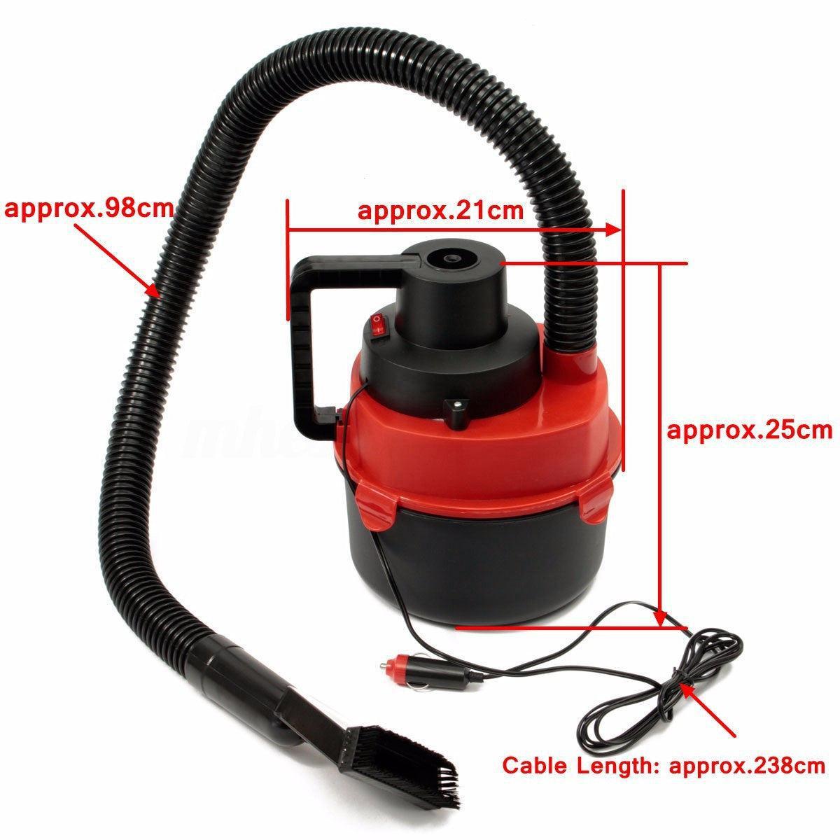 Aspirator Auto Wet-Dry 12V cu 4 Accesorii, Compact și Eficient