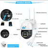 Camera Smart Exterior 4G/Wifi Dasgut V380 Pro + Card 32 GB Jortan