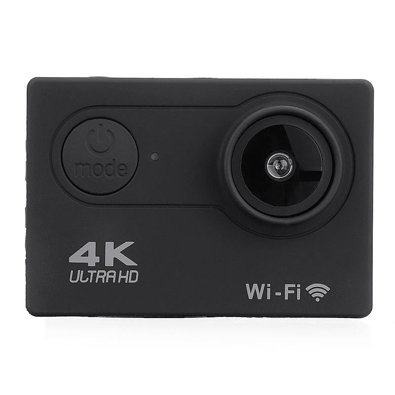 Camera de Acțiune 4K Wi-Fi, Unghi Larg 170°, Rezistentă Sub Apă 30m, Kit Complet cu Accesorii