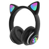 Căști Audio Wireless cu Design de Pisică, LED, Bluetooth 5.0, Stereo