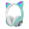Căști Audio Wireless cu Design de Pisică, LED, Bluetooth 5.0, Stereo