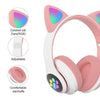 Căști Audio Wireless cu Design de Pisică, LED, Bluetooth 5.0, Stereo