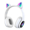 Căști Audio Wireless cu Design de Pisică, LED, Bluetooth 5.0, Stereo