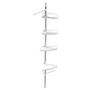 Etajeră Ajustabilă pentru Colț de Baie, Multi Corner Shelf, 4 Rafturi, 100-280 cm