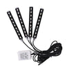 Kit Iluminare Ambient Auto LED RGB cu Telecomandă – Iluminare Interioară Auto