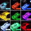 Kit Iluminare Ambient Auto LED RGB cu Telecomandă – Iluminare Interioară Auto