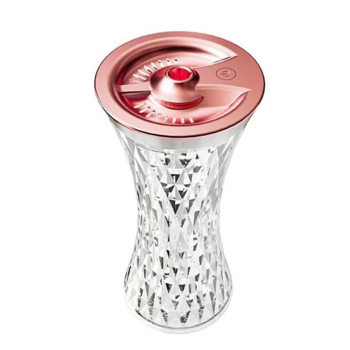 Lampa Cristal Cu Umidificator LED Colorat USB 7 Culori