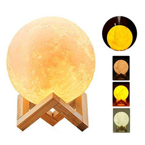 Lampa Luna DEKA Moon 3D cu Umidificator și Difuzor Aromaterapie 880 ml