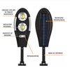 Lampa Solară 150W 24 Ore Autonomie 1000 Lumeni cu Senzor
