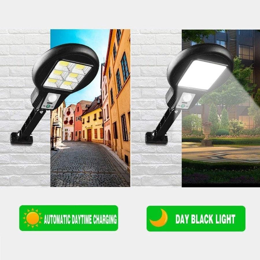 Lampa Solară 60W cu 48 LED COB, Senzor de Mișcare și Telecomandă