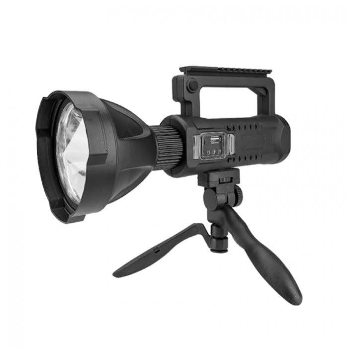 Lanterna Portabilă W590 cu Trepied și Powerbank – LED P50 Reîncărcabil