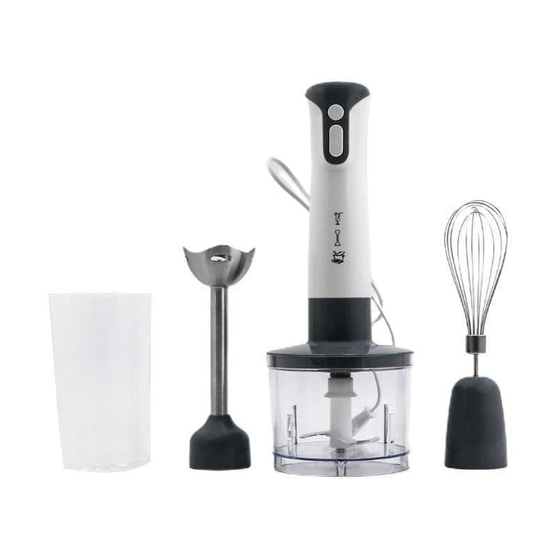 Mixer Vertical 3 în 1 Blender Inox cu Turbo 600W și Viteză Reglabilă