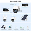 Camera Solara Wifi si Suport SIM 4G + Card 32 GB Vedere Nocturna, Senzor de Miscare