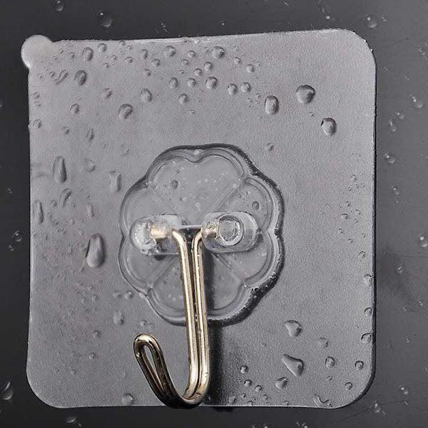 Set 10 Cărliche Autoadezive Reutilizabile, Ultra Rezistente 7,2 cm x 7,2 cm
