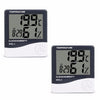 Set 2 Termohigrometre Digitale 3 în 1 - Ceas, Alarmă, Calendar și Senzor de Umiditate