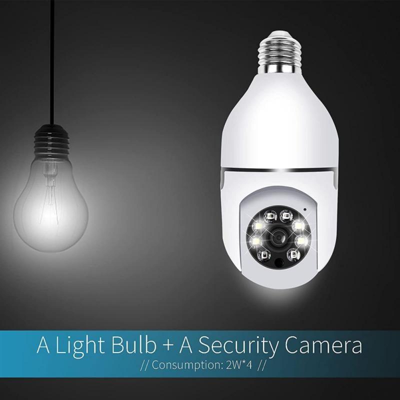 Set 3 Camere IP, WI-FI, HD, Smart-Bulb, tip bec cu Senzor de Miscare si Aplicatie Telefon