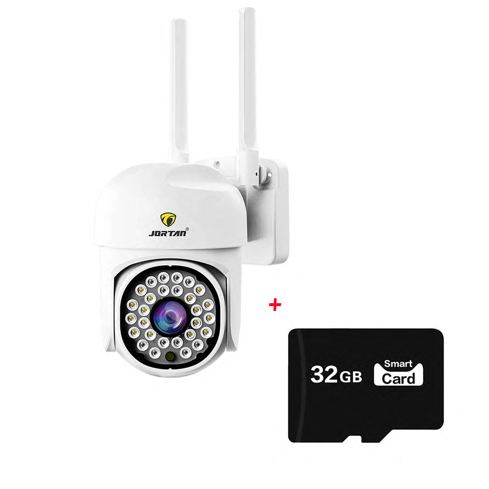 Camera Wifi de Exterior Jortan Color + Card 32 GB , Senzor de Miscare, Night Vision, Vizualizare Live pe Telefon