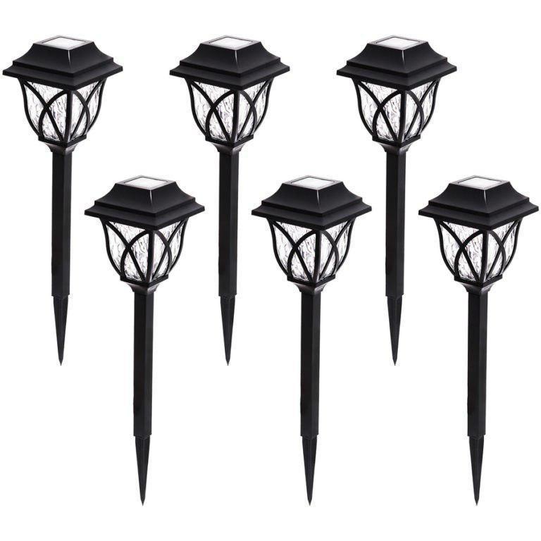 Set 6 x lampa solara felinar Gradina LED 43 cm