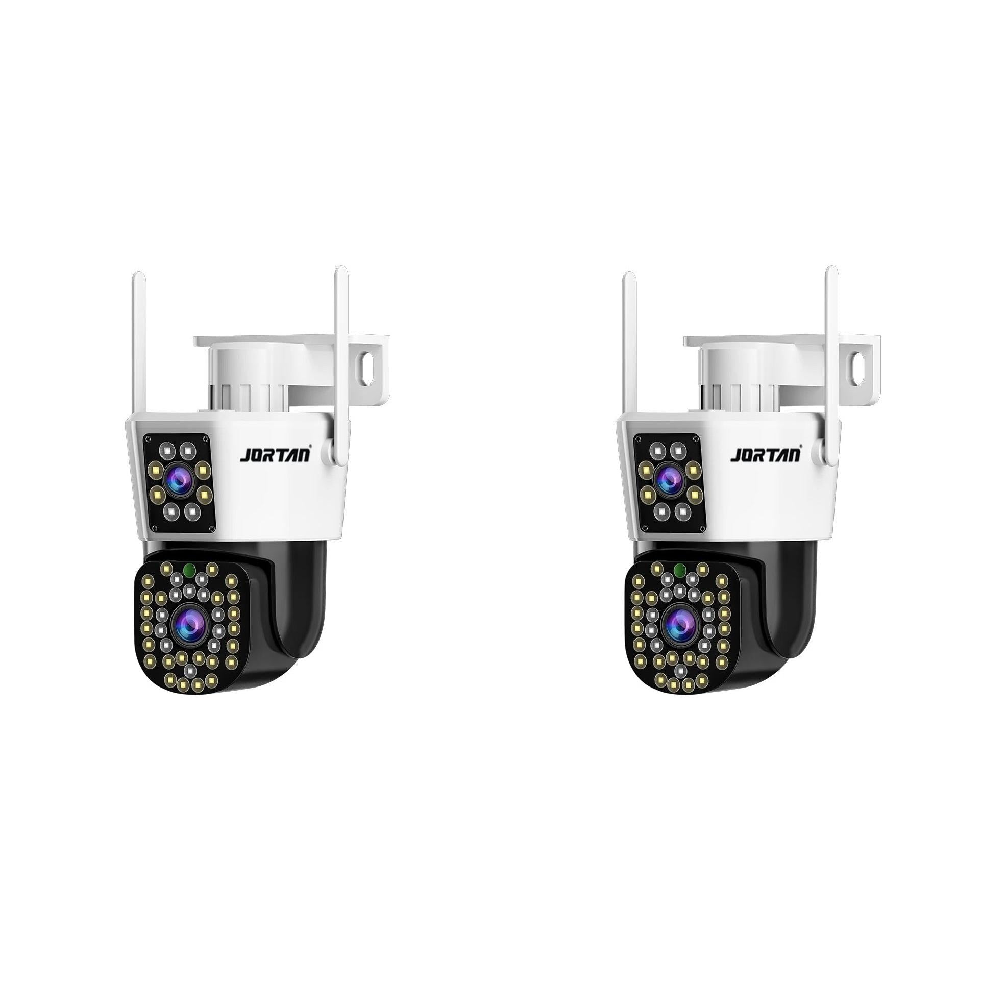Set 2 Camera Dubla Jortan Wifi Rezolutie 6 Mp Full HD 4K Detectie Umana Sistem de Alarma Recunoastere Faciala