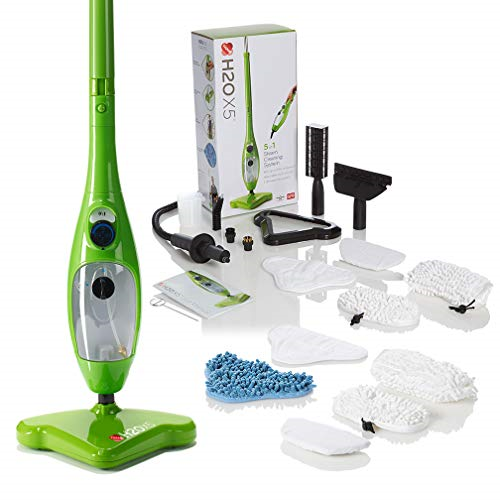 Mop cu Aburi 10 in 1 H2O X10, Functie de Dezinfectare si Control Abur, 1300W, rezervor 400ml